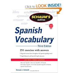 Schaum's Outline of Spanish Vocabulary, 3ed (Schaum's Outline Series)
