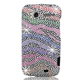 Hard Snap on case With COLOR ZEBRA Rhinestones Bling Bling Full Diamonds De ....