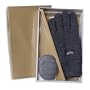 Ear Mitts and Great Gloves!TM Gift Set: Heather Grey KNIT Gloves with Heather Grey Ear Mitts (Solid or USA)