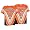 Browns Liquid Blue NFL V-Dye Tee - Men's ( sz. M, Brown/Orange : Browns )