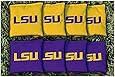 NCAA Replacement Corn Filled Cornhole Bag Set NCAA Team: Louisiana State University Tigers