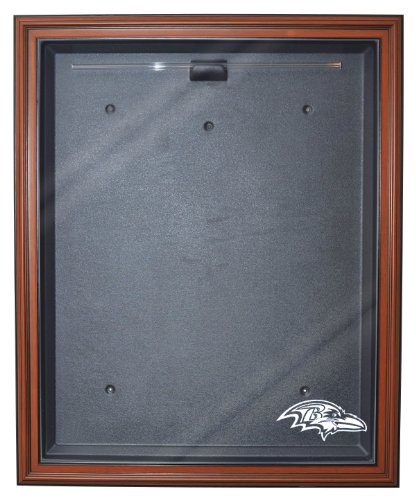 NFL Baltimore Ravens Cabinet Style Jersey Display -Brown