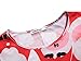 MsBasic Women's Long Sleeves Christmas Dress Xmas Gifts Print Flared A Line Midi Dress