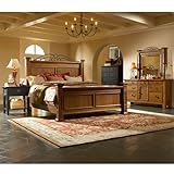 Attic Heirlooms Two-Tone Mansion Bedroom Set (California King) by Broyhill