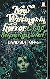 New writings in horror and the supernatural