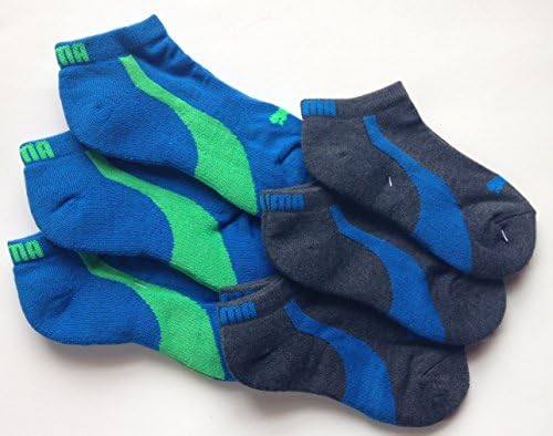 Puma Boy's 6 Pack Low Cut Socks Size 7-8.5