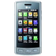 LG GM360 Viewty Plus Smartphone (7,6 cm (3 Zoll) Display, Touchscreen, 5 Megapixel Kamera) metallic silber