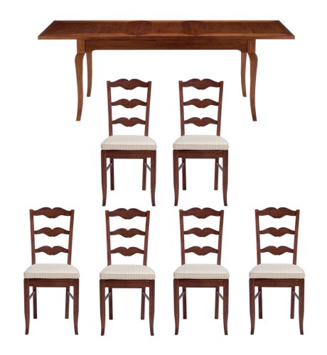 Kinston Dining Table & 6 Dining Chairs

