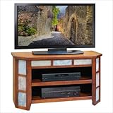 Laredo Creek 42" Angled TV Stand in Spiced Rum Finish