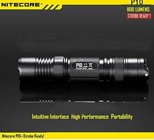 Nitecore P10 CREE XM-L2(T6) 800LM Strobe Ready LED Flashlight by Raknong