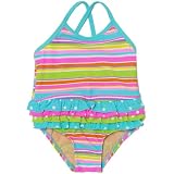 ruffled stripe swimsuit