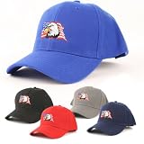 Americana Eagle Face & US Flag: Embroidered, Adjustable Baseball Hat