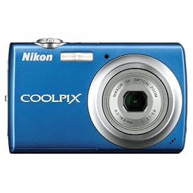 Nikon Coolpix S220 10MP Digital Camera with 3x  Optical Zoom and 2.5 inch LCD (Cobalt Blue)
