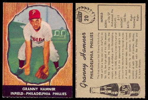 1958 Hires Root Beer Regular (Baseball) Card# 20 Granny Hammer of the Philadelphia Phillies NrMt Condition at Amazon.com
