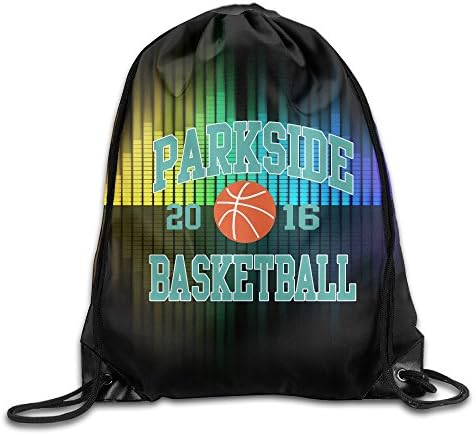 FANMY Parkside Elementary School Panthers Basketball Drawstring Backpack Bag