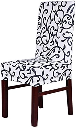 Stretch Removable Washable Short Dining Room Chair Cover Protector Seat Slipcover Pack of 2