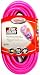 Coleman Cable 02578-0A 50-Foot 12/3 Neon Outdoor Extension Cord, Bright Pink
