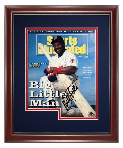 Kirby Puckett Autographed Minnesota Twins (4/6/92) Deluxe Framed Sports Illustrated Magazine