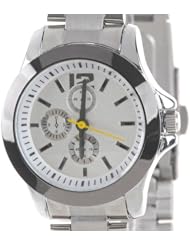 Orient Idea Ori-0254E Stainless Steel Womans & Lady Quartz Wristwatch with 3 Decorative Sub-dials