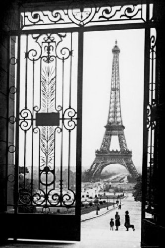 1art1 43701 Paris - Eiffelturm, Tor Poster 91 x 61 cm