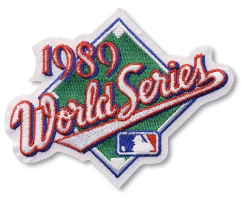 1989 Official World Series MLB Baseball Patch - Oakland A's over San Francisco Giants