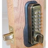 Keyless Entry Deadbolt, Antique Brass