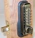 Keyless Entry Deadbolt, Antique Brass