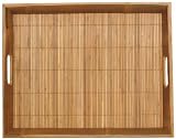 Bamboo Snack Tray 19 1/4"L x 15 1/4"W x 2"H