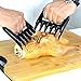 Icicle Outdoor Barbecue Grill Smoking Tool\Pulled Pork Shredder Claws (Set of 4,2 Packs), FDA Approved Heat Resist, Perfect for Fast Meat Shred Handle & Carve, Turn Lift Tong Pork Beef Brisket Poultry from Grill Smoker Oven or Slow Cooker Safely, BBQ Meat Handler Forks \ Bear Claw Paw for Kitchen, Black