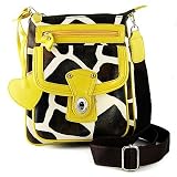 51lcmu1paKL. SL160  NEW GIRAFFE PRINT CROSS BODY SATCHEL PURSE HANDBAG SHOULDER BAG