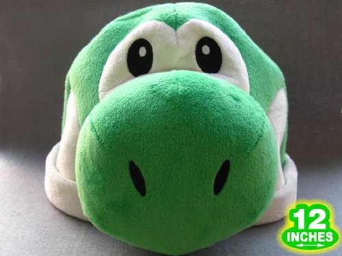 Mario Bro: Super Green Yoshi Plush Costume Hat