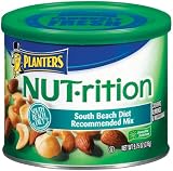 Planters NUT-rition Mix (Macademias, Cashews and Almonds),South Beach Diet Recommended, 9.75-Ounce Cans (Pack of 3)
