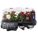 Apollo Horticulture Premium Germination Seedling Seed Starter Kit w/ Humidity Dome, Digital Thermostat and Heat Mat