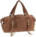 JOCASI LONDON Damenhandtasche Leder "Rodeo Tassle Bag" 20x39x14 cm braun, TBG177 (Light Brown)