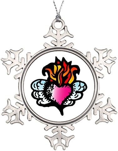 dokky J Best Friend Snowflake Ornaments Angel Wings Heart 02 Retro Christmas Decorations