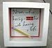 Hallmark Shadow Box SED6060 Never Confuse Having A Life..... Shadow Box