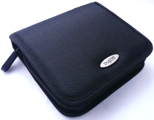 GENUINE BUGATTI BLACK NYLON NAVICASE IN RETAIL PACKAGING SUITABLE FOR RAC 200