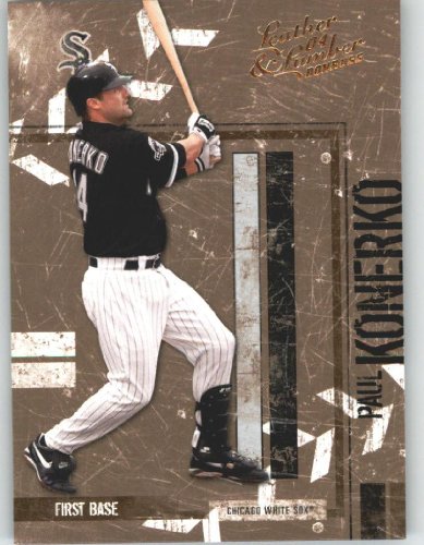 2004 Donruss Leather and Lumber #38 Paul Konerko - Chicago White Sox (Baseball Cards)