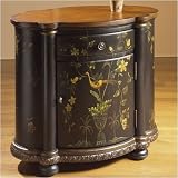Butler Artist's Originals Oval Accent Table in Black Vernis Martin 362088