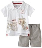 Kenneth Cole Baby-boys Infant Stripe Polo And Short