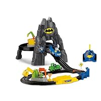 Fisher Price Geotrax DC Super Friends Batman Batcave Remote Control RC Set