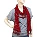Falari Vintage Women Lace Scarf With Fringes Polyester (Style 3 - Dark Red)