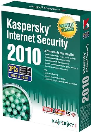 Kaspersky internet security 2010 - mise à jour (3 postes, 1 an)