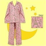 Bedhead Pink Eiffel Tower Plus Size Pique Cotton Pajama