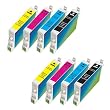 8-Pack Epson T060 (T060120-T060420) Remanufactured Inkjet/Ink Cartridges Combo (Two each: T060120, T060220, T060320, T060420) for Epson Stylus C88, CX3810, CX4800, CX7800 Inkjet Printers