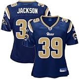 Reebok NFL Equipment St. Louis Rams #39 Steven Jackson Navy Blue Ladies Replica Football Jersey