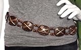 Coconut shell belt, 'Morocco Bliss'