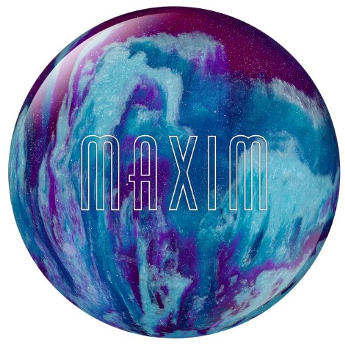 Ebonite Maxim Bowling Ball, Purple/Royal/Silver, 6-Pound