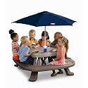 Little Tikes Fold 'N Store Table with Market Umbrella