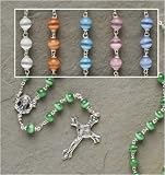 Pack of 2 Terra Cotta Moonstone Beaded Prayer Rosary 18.5